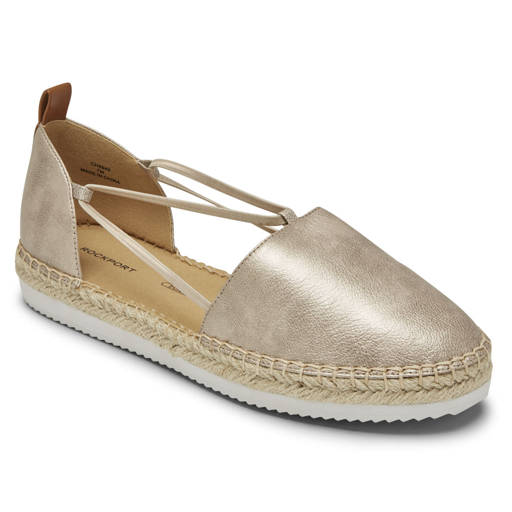 Rockport Womens Slip-On Silver - Seaview Bungee - UK 356-QIRPBM